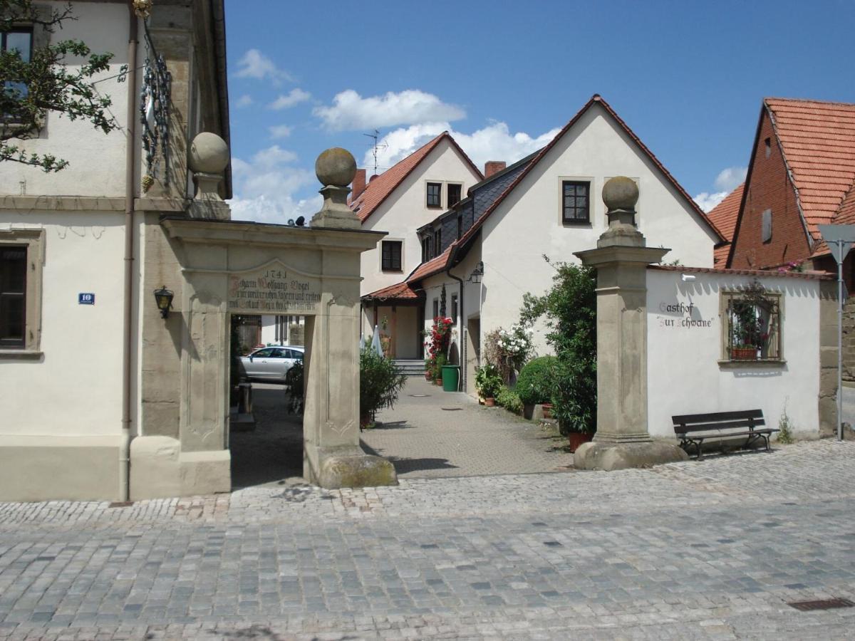 Gasthof Zur Schwane Abtswind Exterior foto